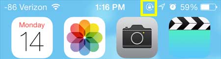how to lock portrait orientation in ios 7 on the iphone 5