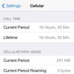 how to reset cell usage statistics in ios 7 on the iphone 5