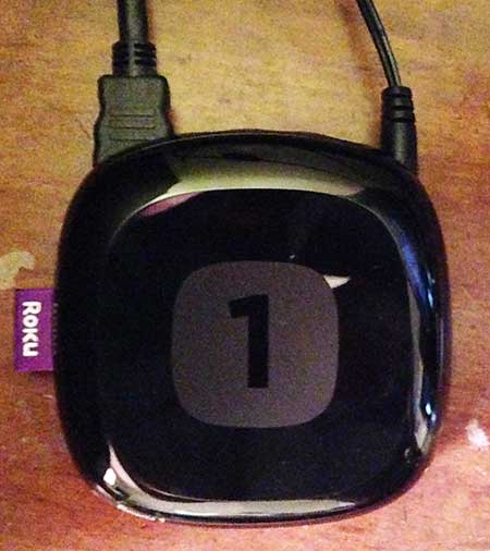 roku 1 with connected cables