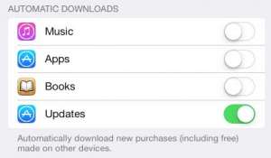 how to automatically update apps in ios 7 on the ipad 2