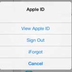 how to sign out of an apple id on the ipad