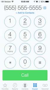 how to make a call on the iphone 5