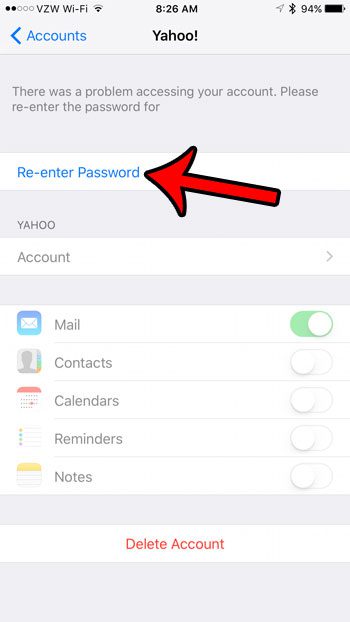 How to Change Email Password on iPhone 5 - 23