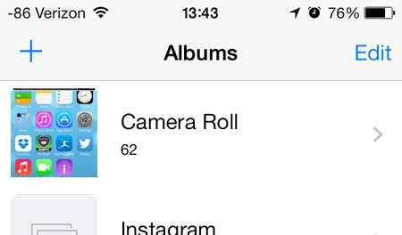 how to create a new picture folder on the iphone 5