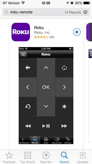install the roku app