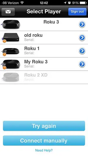select the roku on which you want to view the pictures