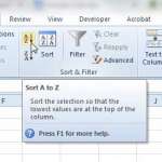 how to sort alphabetically in excel 2010