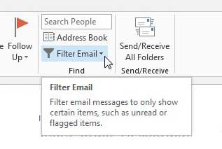 cómo mostrar solo los correos electrónicos no leídos en Outlook 2013