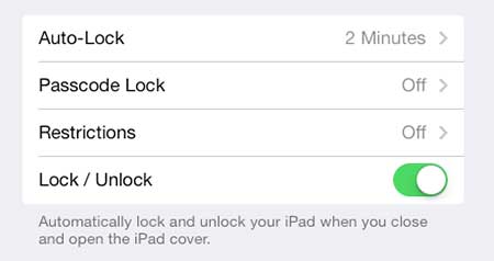 how to use a passcode to protect the ipad