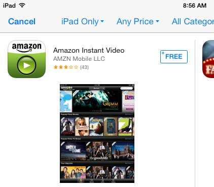 download and install the amazon instant app