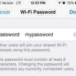 how to change the personal hotspot password on the iphone