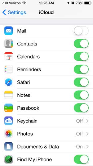 Where Do I Find the iCloud Settings on My iPhone  - 75