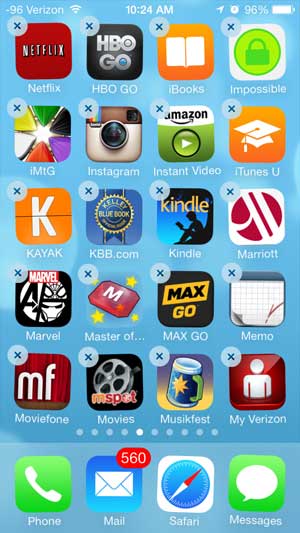 how to move an app on the iPhone