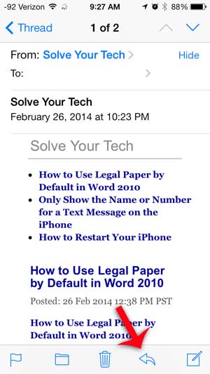 How to Reply to an Email on the iPhone - 79