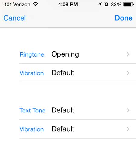 cómo configurar un tono de llamada para un contacto en iphone en ios 7