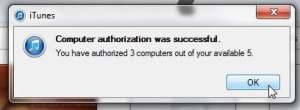 how to authorize a computer in iTunes in Windows
