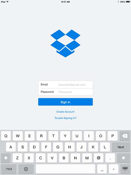 how to add photos from ipad to dropbox