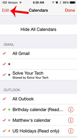 How to Create a New iCloud Calendar on the iPhone 5 - 72