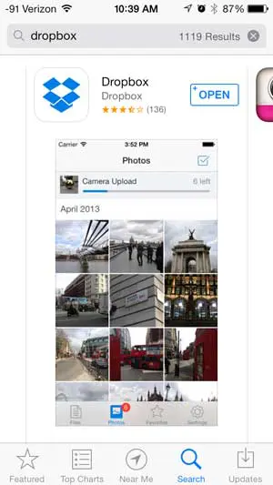 How to Upload Pictures from iPhone to Dropbox - 59