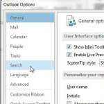 how to search all folders in outlook 2013
