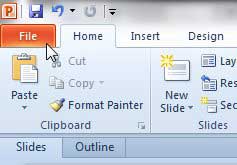 how to print in black and white in powerpoint 2010