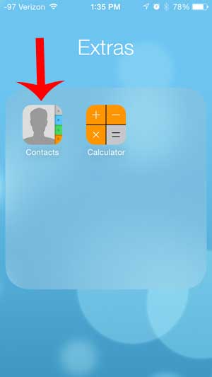 How to Get a Contacts Icon on the iPhone 5 in iOS 7 - 56