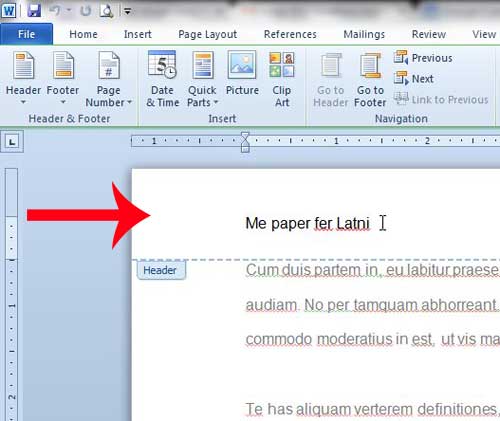 How To Edit A Header In Word 2010 Solve Your Tech