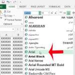 how to change the cell font in excel 2013