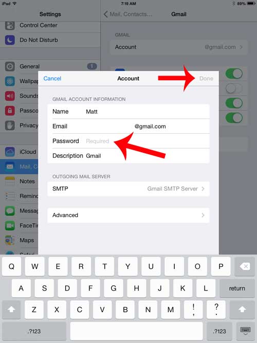 How To Update Your Email Password On An IPad 2 Solve Your Tech