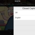 how to enabled closed captioning in hulu plus on the iphone
