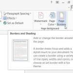 how to add page borders in word 2013
