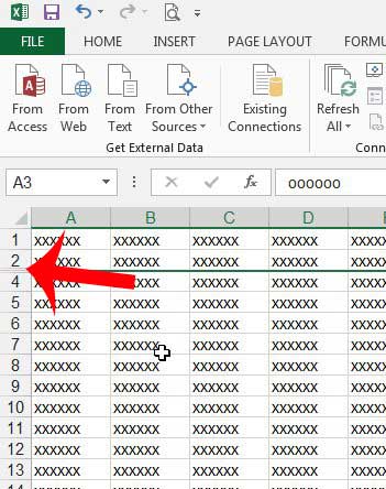 how to hide a row in excel 2013