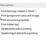 how to print the background color in word 2013