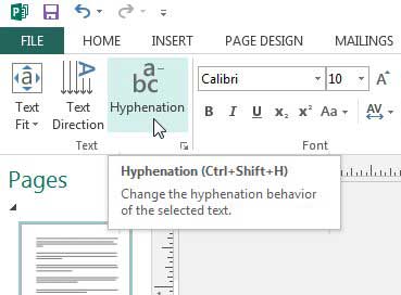 How to Remove Hyphens from a Text Box in Publisher 2013 - 22
