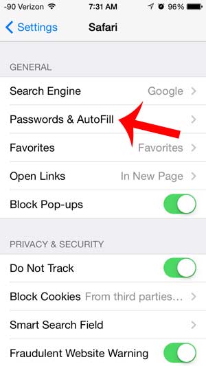 how to store passwords on the iphone 5