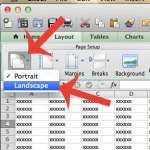 how to switch to landscape orientation in excel 2011