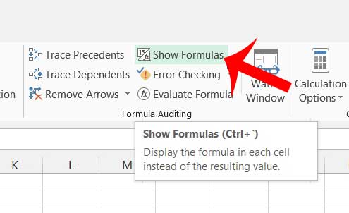 How to Show Formulas in Excel 2013 - 16
