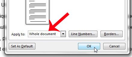 How to Vertically Center Text in Word 2013 - 3
