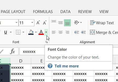 How to Change Font Color in Excel 2013 - 92