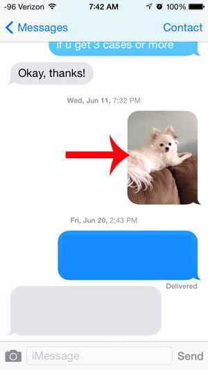 How to Save a Picture Message on an iPhone 5 - 42