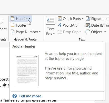 How to Add a Header in Word 2013 - 95