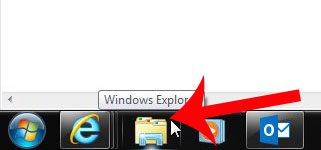 click the windows explorer icon