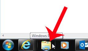 click the folder icon in the taskbar