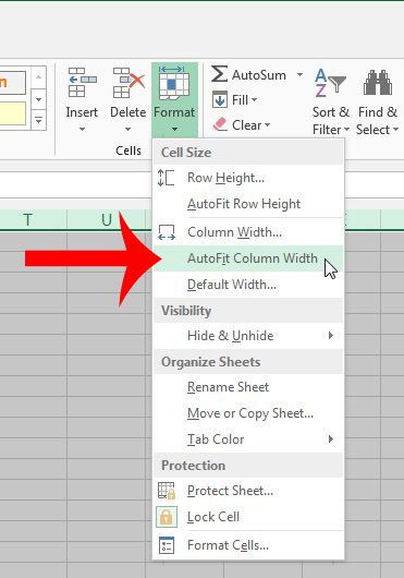cómo autoajustar todas las columnas en Excel 2013