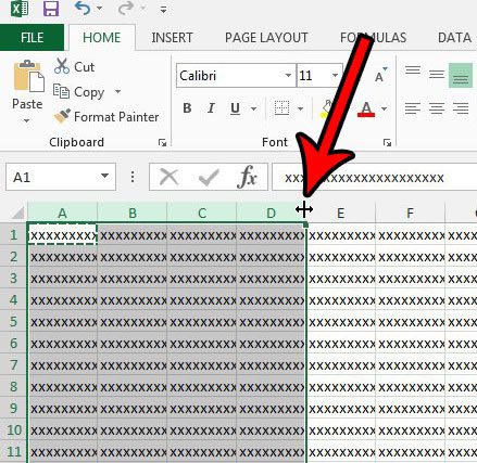 how to autofit in excel 2013