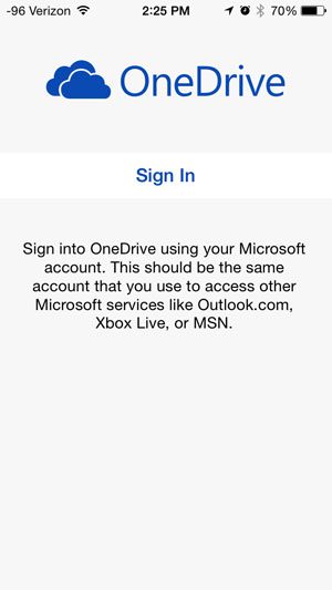 sign into your microsoft account
