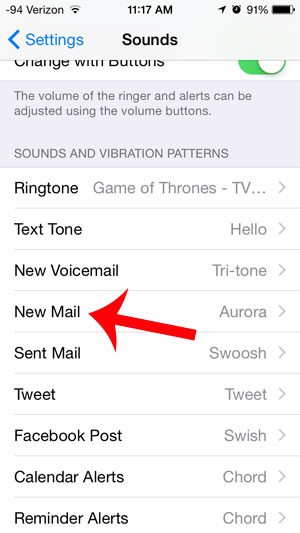 select the new mail option