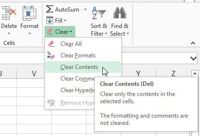 How to Delete Data But Keep Formatting in Excel - 98