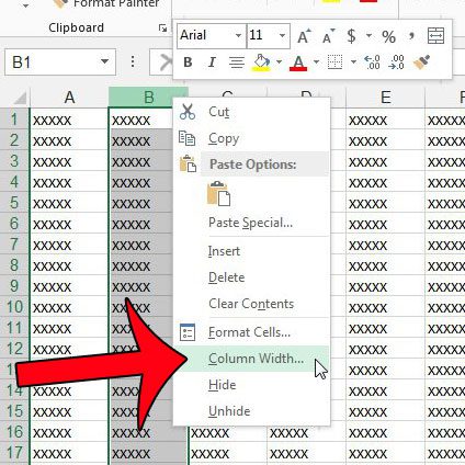 what are three ways to change column width in Excel