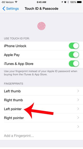 How to Delete a Fingerprint from the iPhone 6 Plus - 87